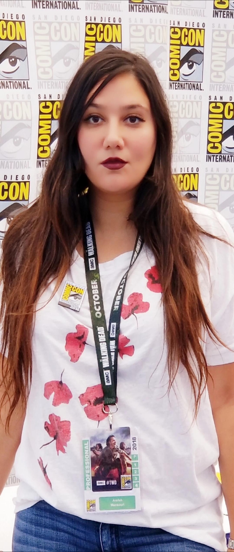 Costume designer Arefeh Mansouri at the Comic-Con International in San Diego